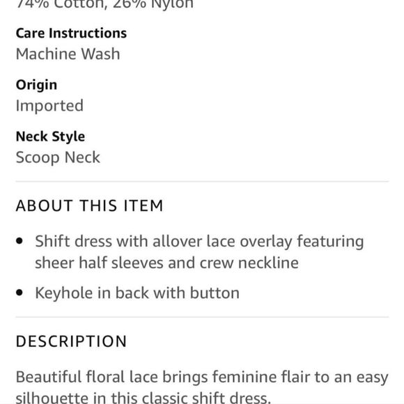 BCBGENERATION Navy Lace Overlay Shift Dress M - Picture 2 of 13